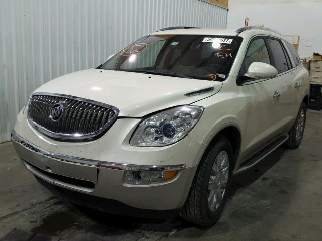 5GAKRBED8BJ388910 - 2011 BUICK ENCLAVE CX WHITE photo 2