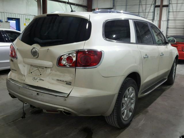 5GAKRBED8BJ388910 - 2011 BUICK ENCLAVE CX WHITE photo 4