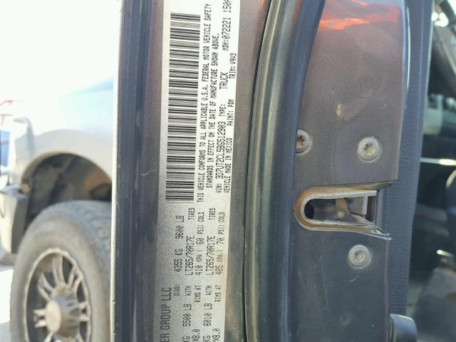 3D7UT2CL5BG512903 - 2011 DODGE RAM 2500 SILVER photo 10