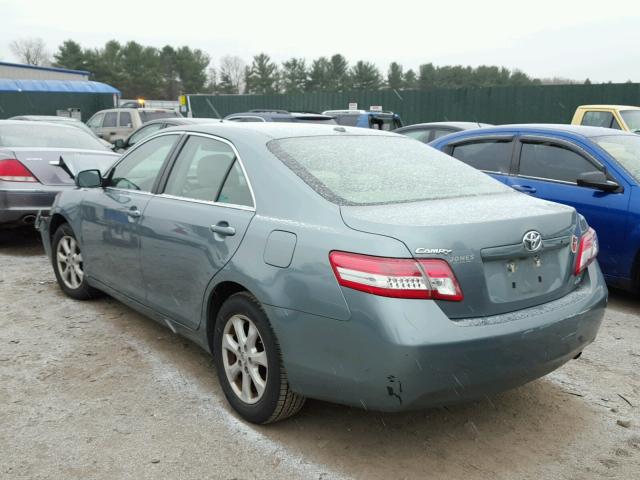 4T1BF3EK1BU612640 - 2011 TOYOTA CAMRY BASE GREEN photo 3