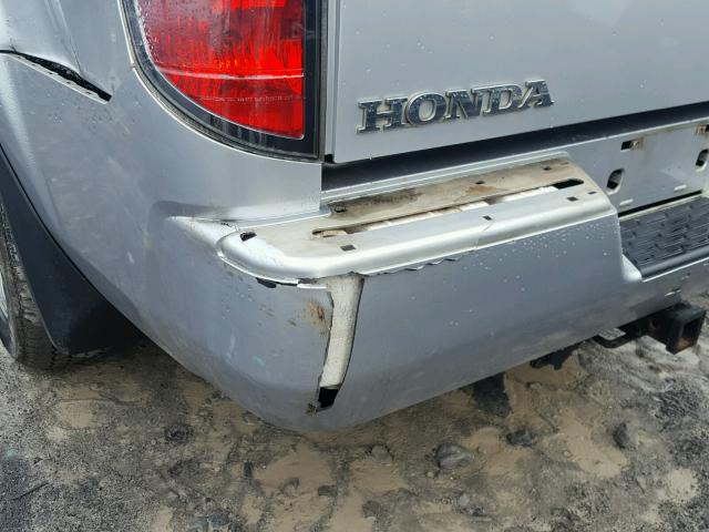 2HJYK16587H550070 - 2007 HONDA RIDGELINE SILVER photo 10