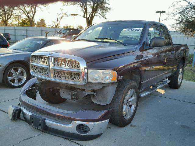 1D7HU18D84S752856 - 2004 DODGE RAM 1500 S PURPLE photo 2