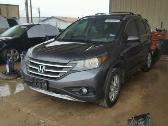 5J6RM4H56CL059148 - 2012 HONDA CR-V EX GRAY photo 2