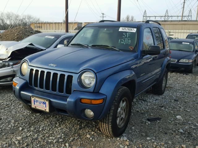 1J8GL58K23W577745 - 2003 JEEP LIBERTY LI BLUE photo 2