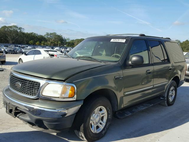 1FMRU15W41LA63273 - 2001 FORD EXPEDITION GREEN photo 2