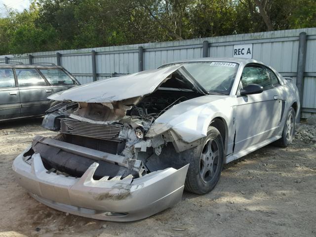 1FAFP404X3F357029 - 2003 FORD MUSTANG SILVER photo 2