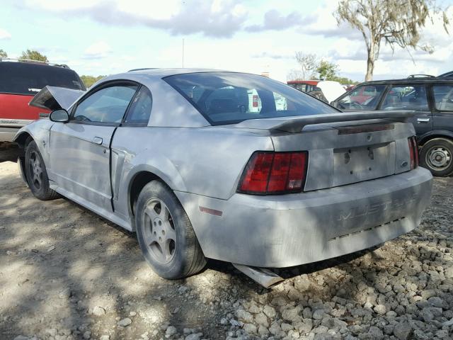 1FAFP404X3F357029 - 2003 FORD MUSTANG SILVER photo 3