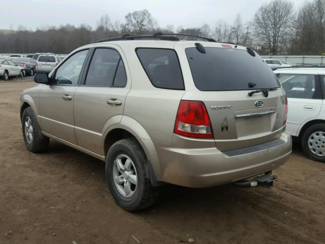 KNDJD733065646044 - 2006 KIA SORENTO EX GOLD photo 3