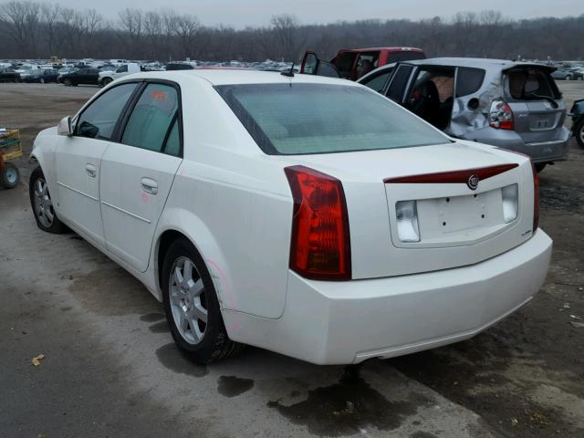 1G6DP577670185536 - 2007 CADILLAC CTS HI FEA WHITE photo 3