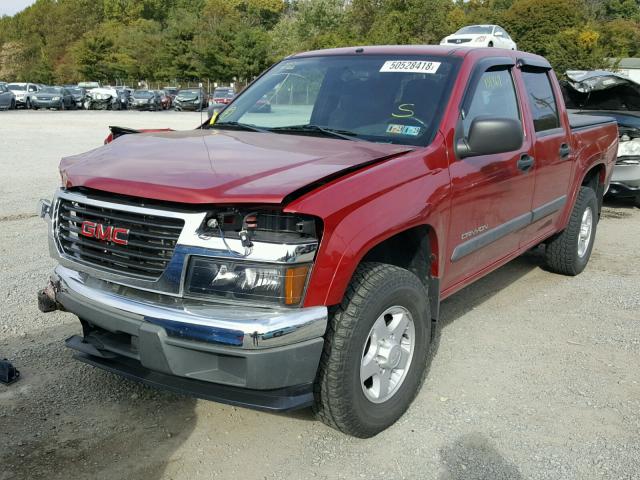 1GTDT136958182238 - 2005 GMC CANYON MAROON photo 2