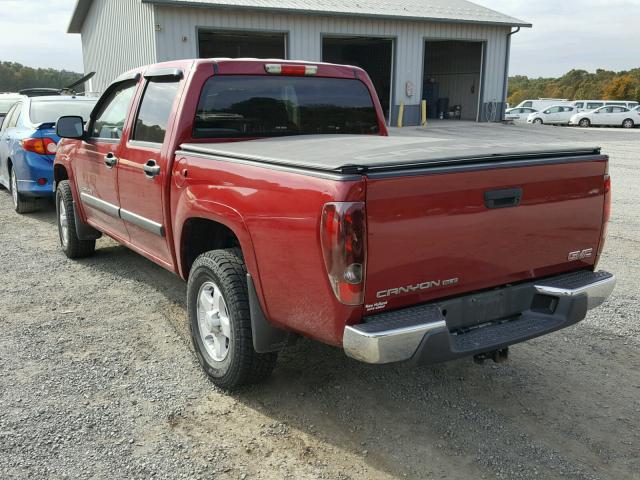 1GTDT136958182238 - 2005 GMC CANYON MAROON photo 3