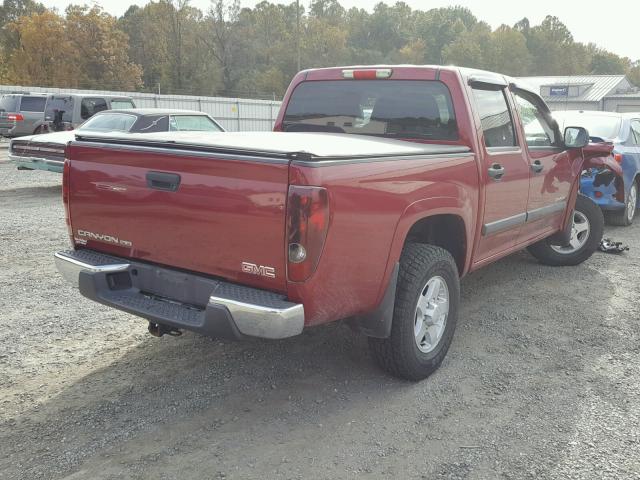 1GTDT136958182238 - 2005 GMC CANYON MAROON photo 4