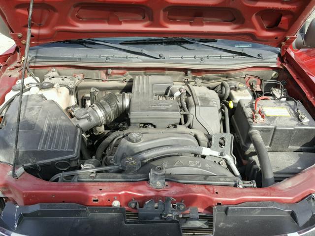 1GTDT136958182238 - 2005 GMC CANYON MAROON photo 7