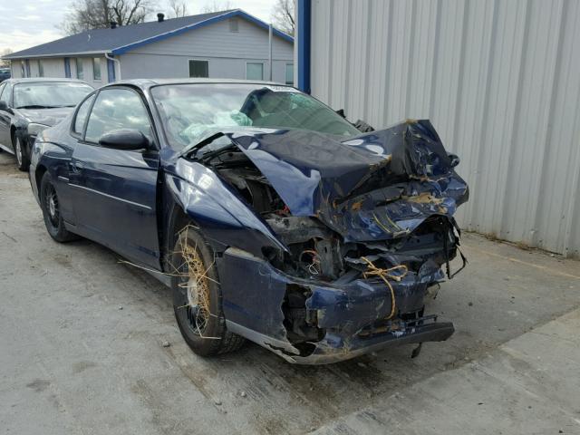 2G1WW15E329338626 - 2002 CHEVROLET MONTE CARL BLUE photo 1