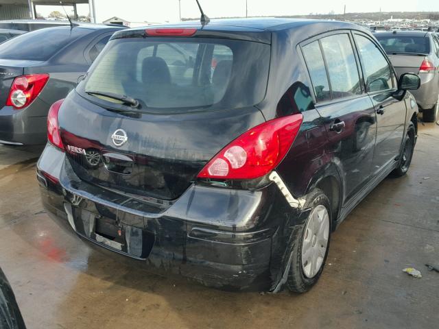 3N1BC1CP4BL503196 - 2011 NISSAN VERSA S BLACK photo 4