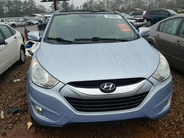 KM8JU3AC7AU063783 - 2010 HYUNDAI TUCSON GLS BLUE photo 9