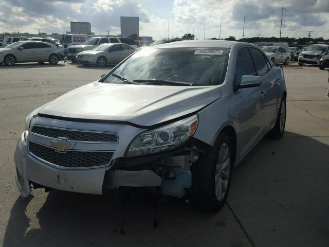 1G11H5SA9DF316394 - 2013 CHEVROLET MALIBU LTZ SILVER photo 2