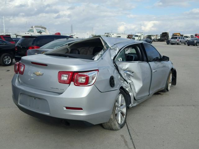 1G11H5SA9DF316394 - 2013 CHEVROLET MALIBU LTZ SILVER photo 4