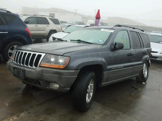 1J8GX48S62C159753 - 2002 JEEP GRAND CHER GRAY photo 2