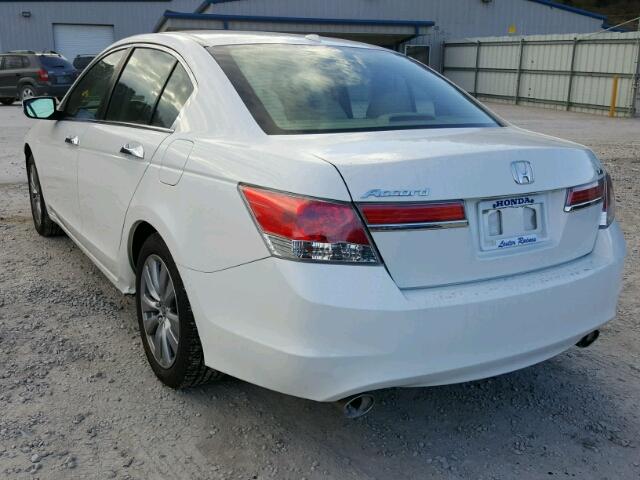 1HGCP3F86CA019546 - 2012 HONDA ACCORD EXL WHITE photo 3