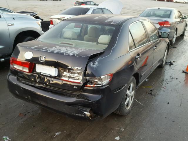 1HGCM56614A125827 - 2004 HONDA ACCORD EX BLACK photo 4