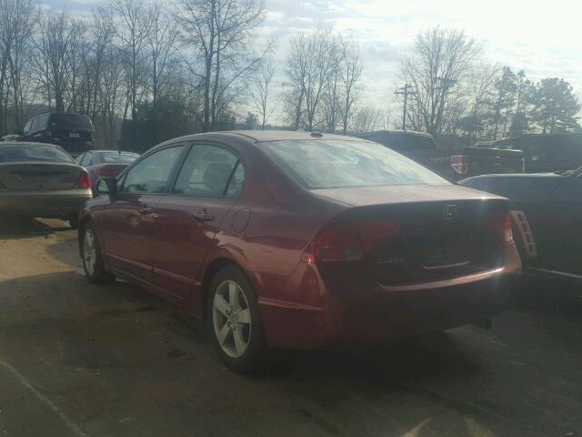 1HGFA16918L094436 - 2008 HONDA CIVIC EXL RED photo 3