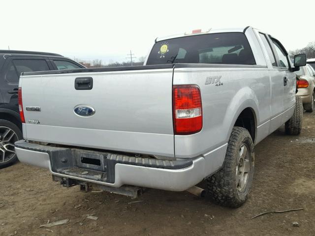 1FTRX14W37FB59982 - 2007 FORD F150 SILVER photo 4