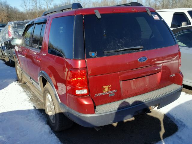 1FMDU73E75UA37659 - 2005 FORD EXPLORER X RED photo 3