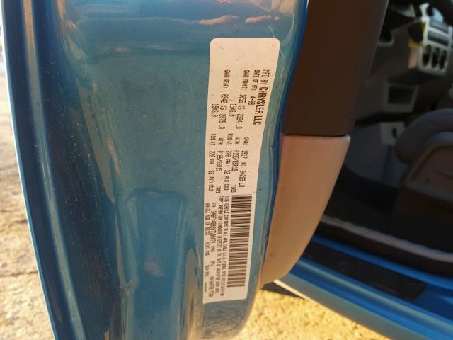 3A8FY48B28T188074 - 2008 CHRYSLER PT CRUISER BLUE photo 10