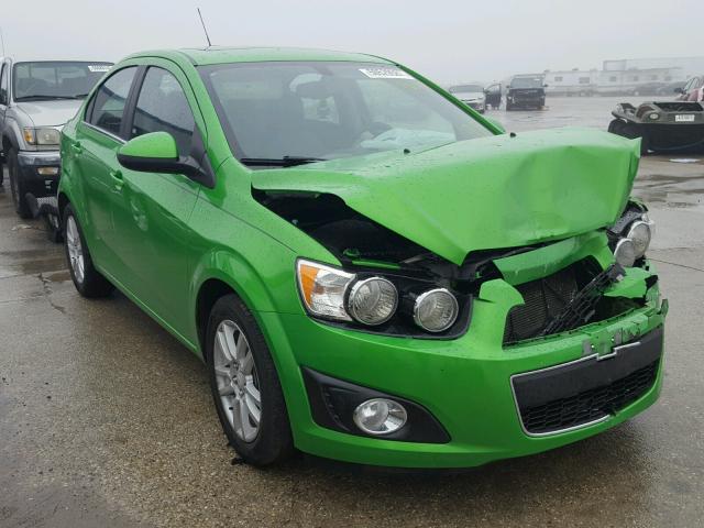 1G1JC5SH4F4115870 - 2015 CHEVROLET SONIC LT GREEN photo 1