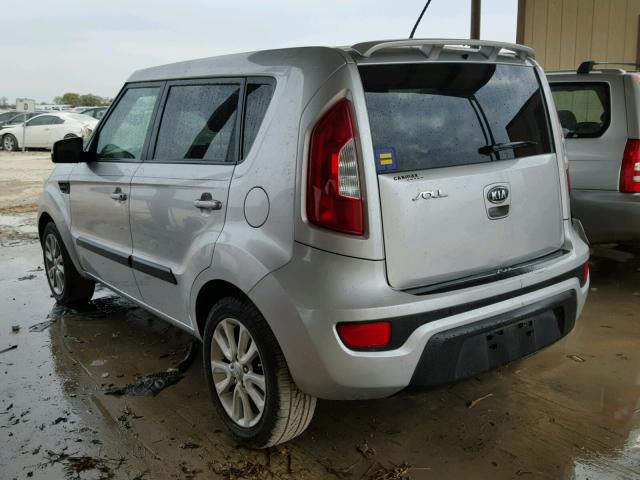 KNDJT2A68C7385250 - 2012 KIA SOUL + SILVER photo 3