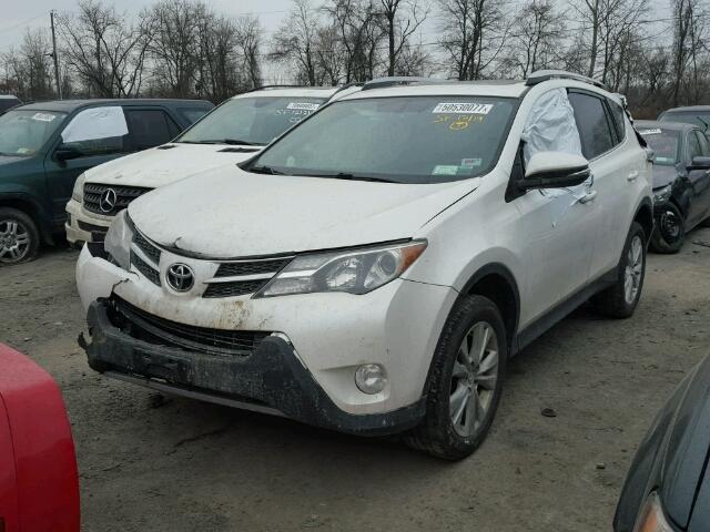 2T3DFREV5DW008301 - 2013 TOYOTA RAV4 LIMIT WHITE photo 2