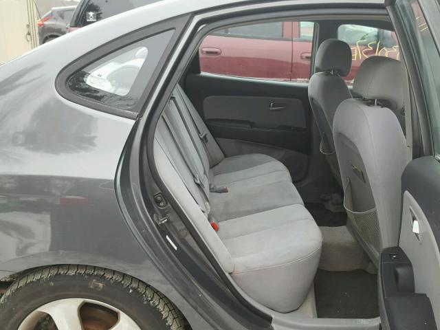 KMHDU46D67U068907 - 2007 HYUNDAI ELANTRA GL GRAY photo 6