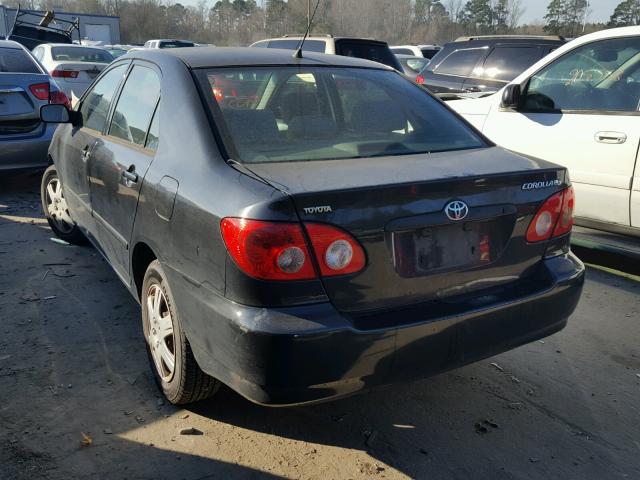 JTDBR32E652054472 - 2005 TOYOTA COROLLA CE BLACK photo 3