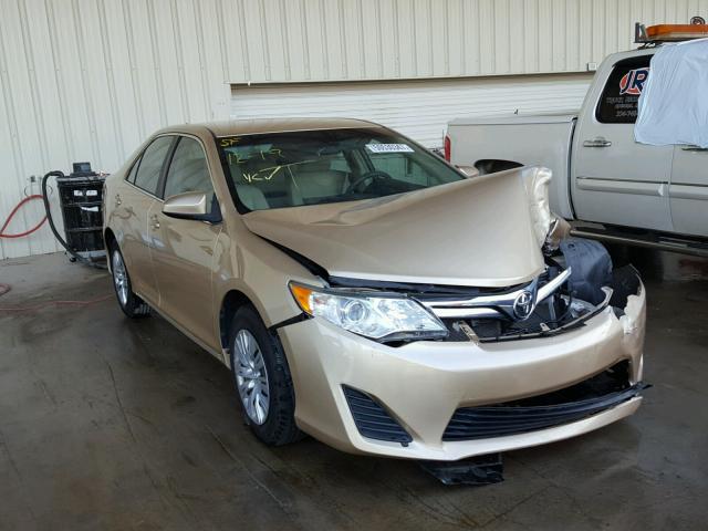 4T1BF1FK4CU064038 - 2012 TOYOTA CAMRY BASE GOLD photo 1