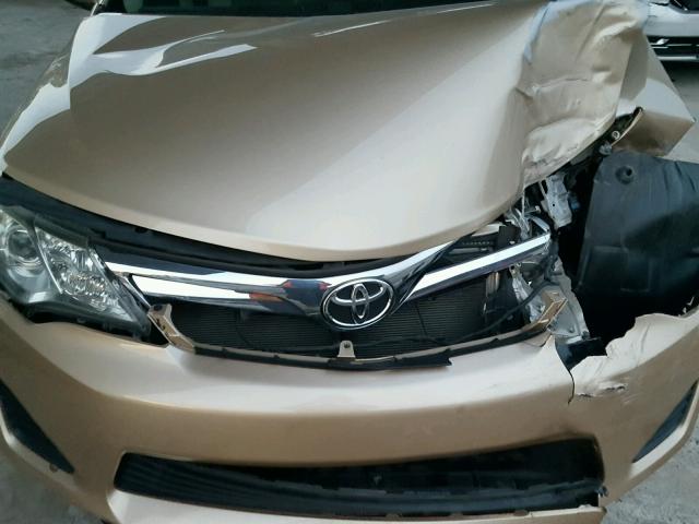 4T1BF1FK4CU064038 - 2012 TOYOTA CAMRY BASE GOLD photo 7