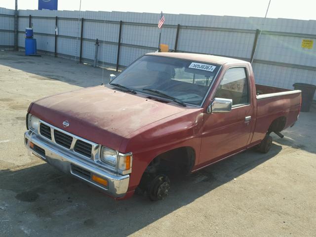 1N6SD11S0RC383904 - 1994 NISSAN TRUCK BASE RED photo 2