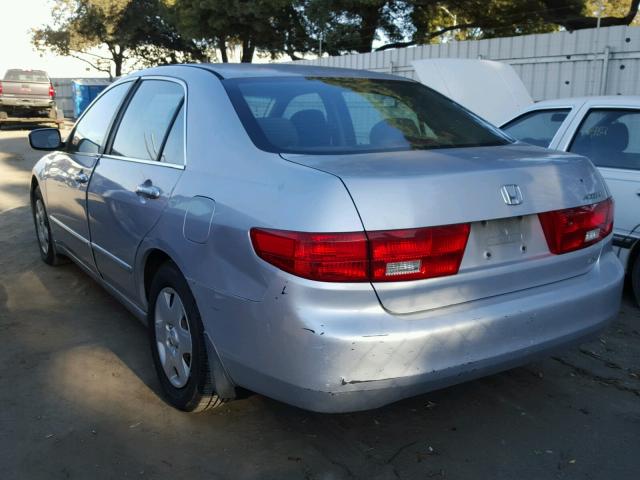 1HGCM56455A088023 - 2005 HONDA ACCORD LX SILVER photo 3