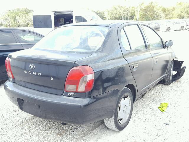 JTDBT123120219548 - 2002 TOYOTA ECHO BLACK photo 4