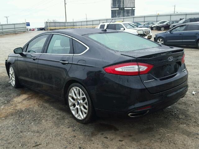 3FA6P0K97ER145373 - 2014 FORD FUSION TIT BLACK photo 3