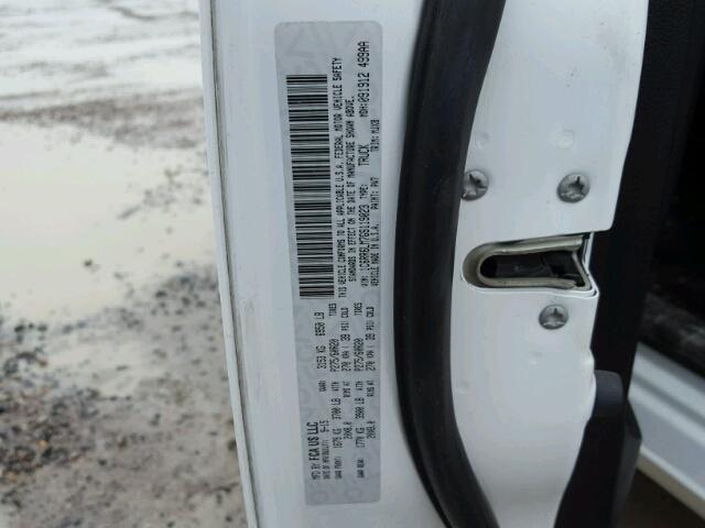 1C6RR6LM7GS119023 - 2016 RAM 1500 SLT WHITE photo 10