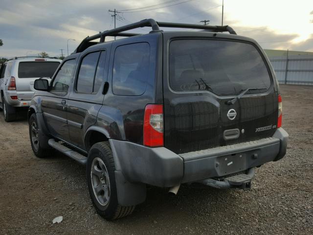 5N1ED28T34C638439 - 2004 NISSAN XTERRA XE BLACK photo 3