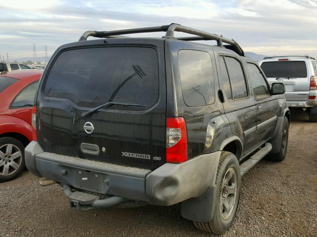 5N1ED28T34C638439 - 2004 NISSAN XTERRA XE BLACK photo 4