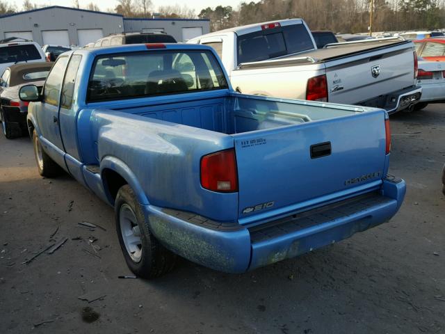 1GCCS19XXV8173918 - 1997 CHEVROLET S TRUCK S1 BLUE photo 3