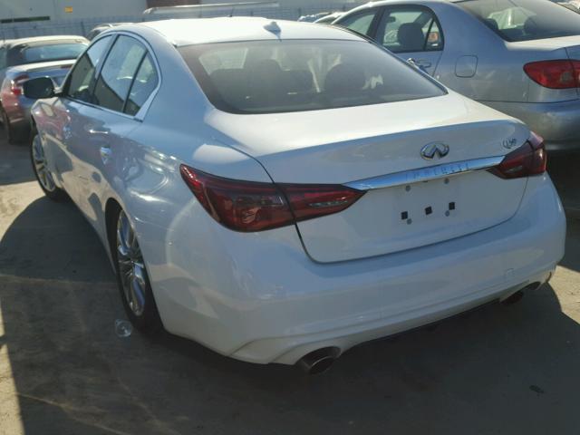 JN1EV7AP8JM355510 - 2018 INFINITI Q50 LUXE WHITE photo 3