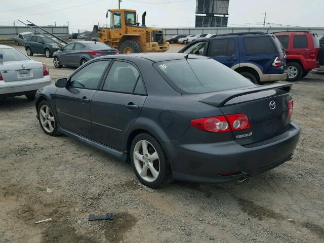 1YVHP80D655M13982 - 2005 MAZDA 6 S CHARCOAL photo 3