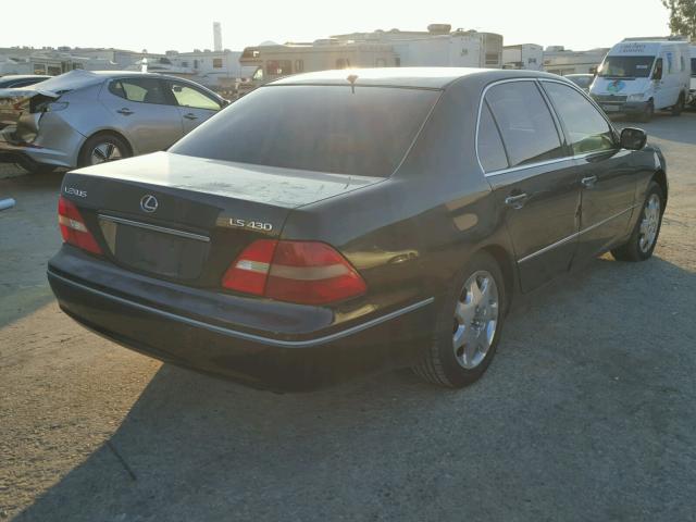 JTHBN30F930116719 - 2003 LEXUS LS 430 BLACK photo 4