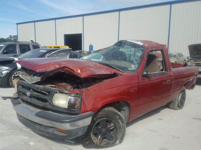 4F4CR12AXVTM11711 - 1997 MAZDA B2300 RED photo 2