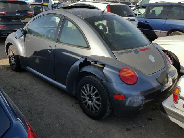 3VWCP21C92M426005 - 2002 VOLKSWAGEN NEW BEETLE 灰色 照片 3