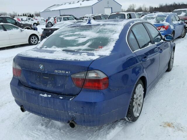 WBAVD53598A252699 - 2008 BMW 335 XI BLUE photo 4